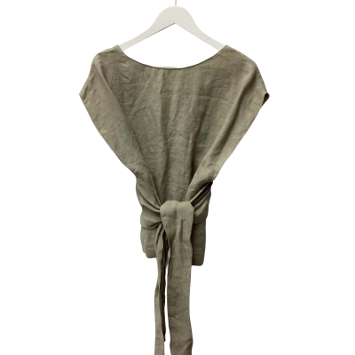 Scanlan Theodore Womens  Size 12 Sleeveless Top Khaki 