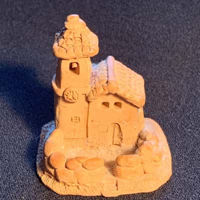 Vintage Peruvian Folk Art Miniature Mission Church