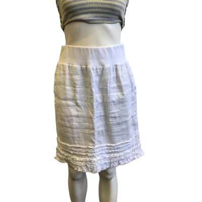 Gordon Smith Women's Size 8 Midi Skirt White 