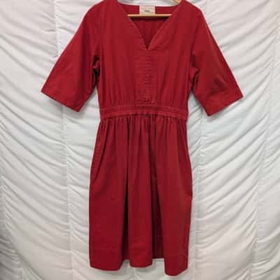 Folk Womens Gathered Midi Dress - Size 2
