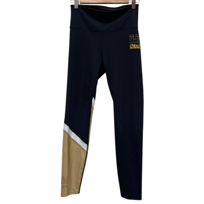 P.E Nation Womens Black/White/Gold Pants Size M 