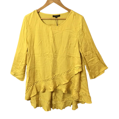 Women’s Size 16 Mustard Caroline Morgan Long Sleeve Top