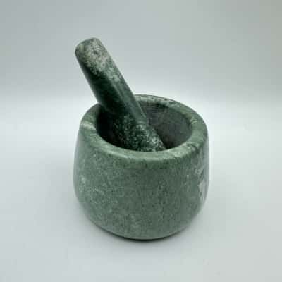 Small Green Stone Mortar & Pestel 