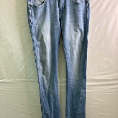 Wrangler Mens Size 34 Skinny Jeans Blue 
