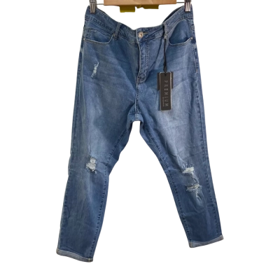 BNWT Crossroads Womens  Size 14 Slim Fit Jeans Blue 