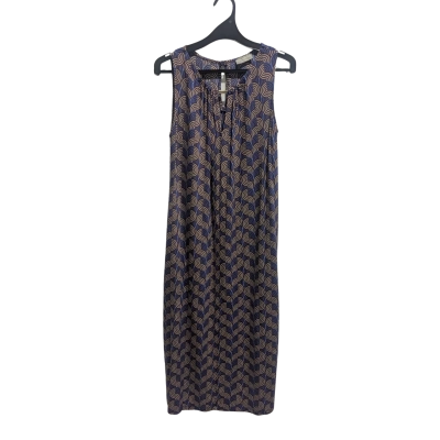 Maria Bellentani Dress  Size XS Midi Dress Beige / Blue 