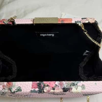Olga Berg Womens Clutch Pink  