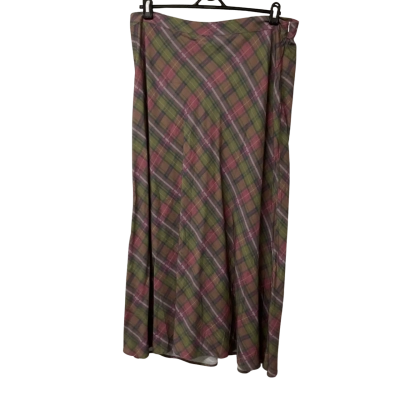 Womens Black Friday  Size 16 Maxi Skirt Gingham / Green / Pink  / Purple / White / Yellow 