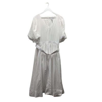 Witchery Size 18 White Linen Blend Dress Heavily Discounted
