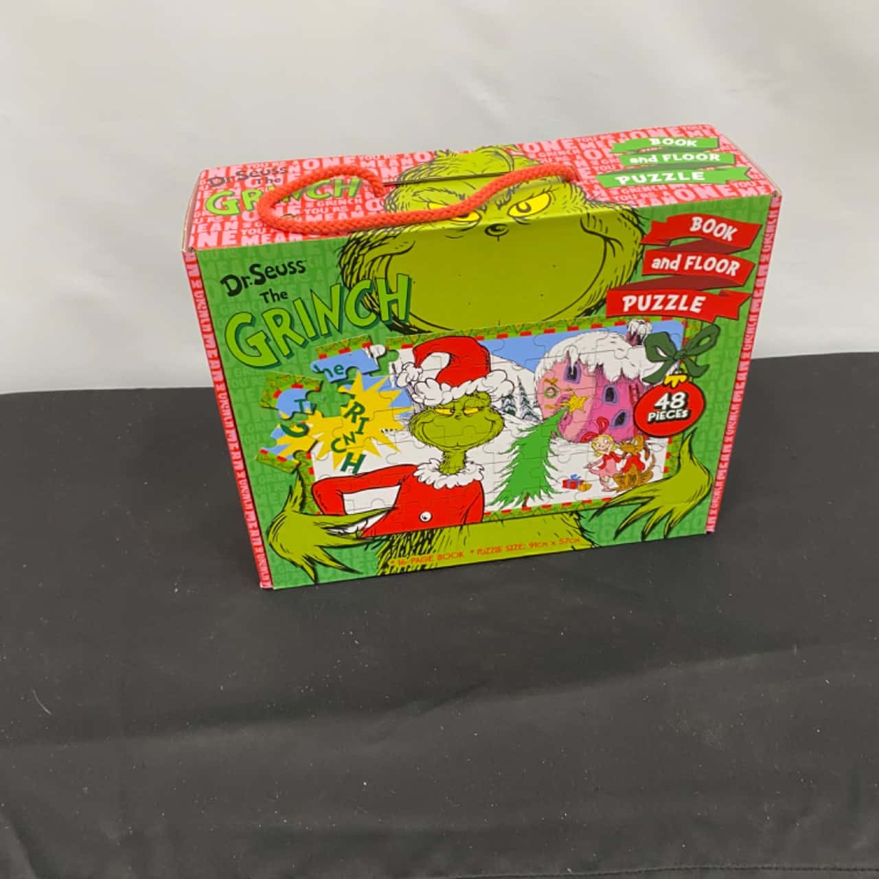 Dr. Seuss The Grinch”Book and Floor Puzzle”