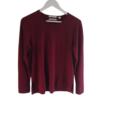 Trenery Womens  Size S Crew Neck Jumper Maroon 
