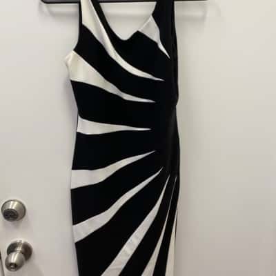 Joseph Ribkoff Womens  Size 10 Casual Dress Black  / White 