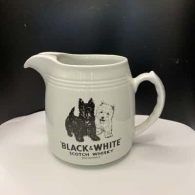 "Black & White " Scotch Whisky jug by Hancock Corfield 