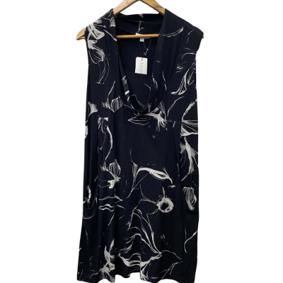  Womens  Size M Midi Dress Black  / White 