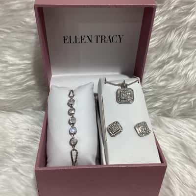 Ellen Tracy Womens Bracelet / Earrings / Necklace Other / Silver 
