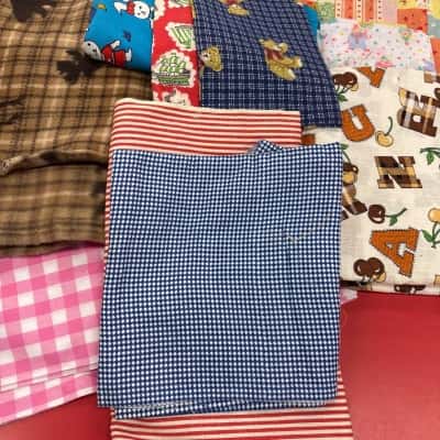 Fabric off cuts bundle - exact length not known 