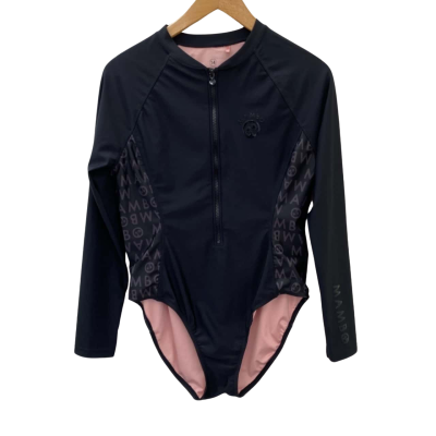 Mambo Womens  Size 14 Black  Long Sleeved Swimsuit