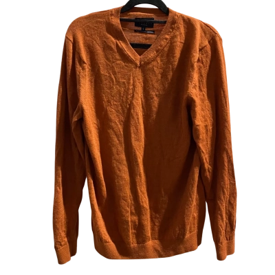 Reserve Womens  Size S V-Neck Jumper Rust Brown Merino Wool NWOT 