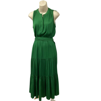 Witchery Womens Size 6 Green dress with belt VGUC(s)