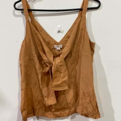 Elka Collective Top  Womens  Size 8 Brown RRP$169.00