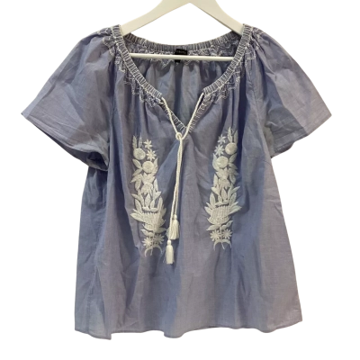 Talbots Womens  Size L Blouse Blue 