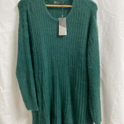 Katies Womens Size XL Sweatshirt Green 