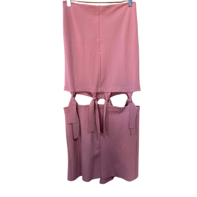 Maison Poi Pink Two-Tier Skirt Size 2