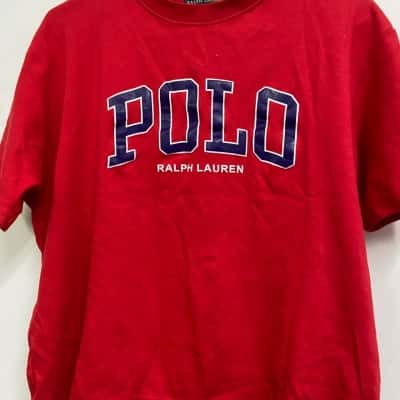 Polo Ralph Lauren Womens  Size L 3/4 Sleeve Top / Polo Shirt / Sports Top Blue / Red / White 