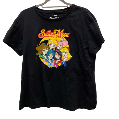  Unisex Sailor Moon Motif Size XL Black  