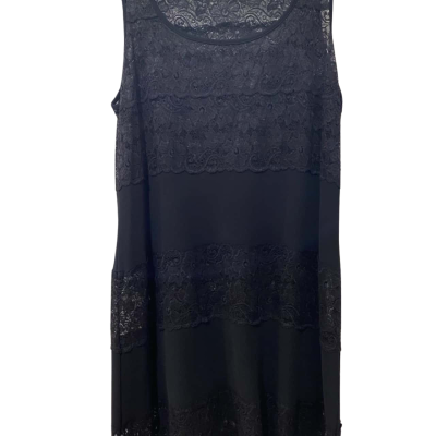 Alannah Hill Womens  Size 14 Singlet Top Black  with lace detailing