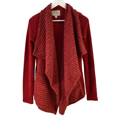 Lucky Brand Womens Size XS Wool Blend Cardigan Red BNWT