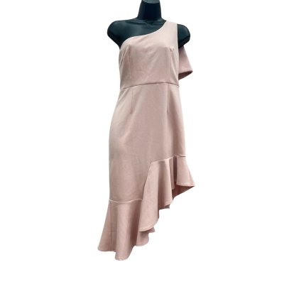 Saints + Secrets Womens Size 12 Blush Formal Midi Dress