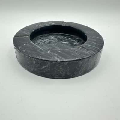 Carved Black Marble Ashtray