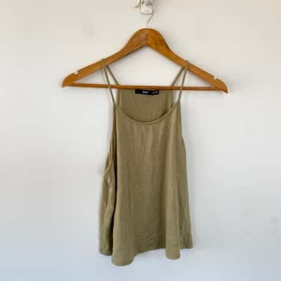Sportsgirl Green Cami Top Size M 