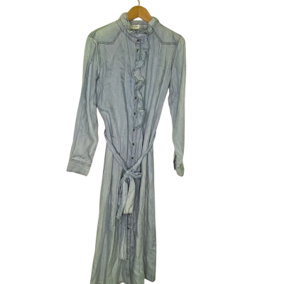Talisman Womens  Size M Maxi Dress Blue 