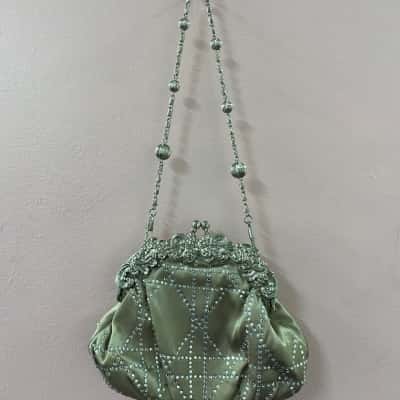  Womens evening bag Nude vintage style 