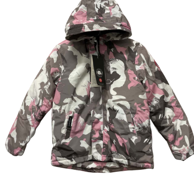  Womens  Size M Puffer Jacket Camouflage / Grey / Pink  / White 