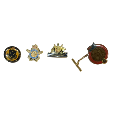 Assorted Pins/ Badges x 4 