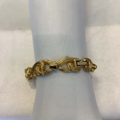 COSTUME - Womens Linked Bracelet Goldtone #4