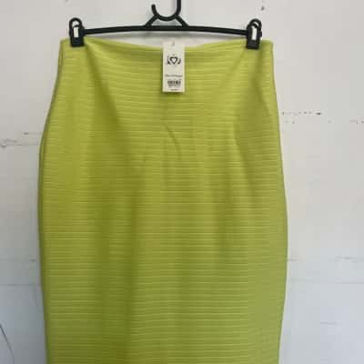 Miss Selfridge Womens  Size 12 Midi Skirt / Pencil Skirt Green 