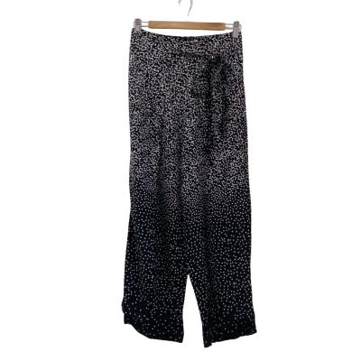 David Lawrence Womens  Size 8 Ankle Length Pants Black  / White Spotted