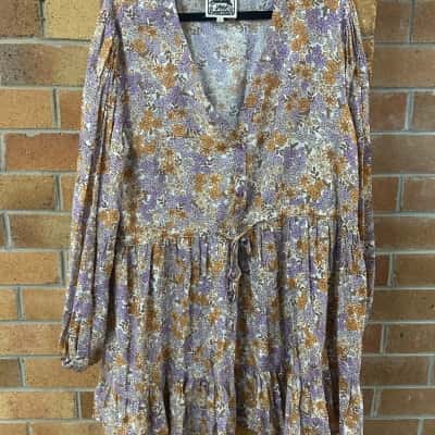 Jaase Womens  Size XL Long Sleeve Dress / Mini Dress Floral 