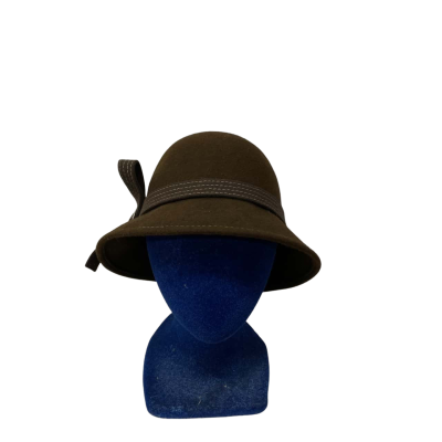  Jolli  Size One Size Wool Bowler Hat Brown 