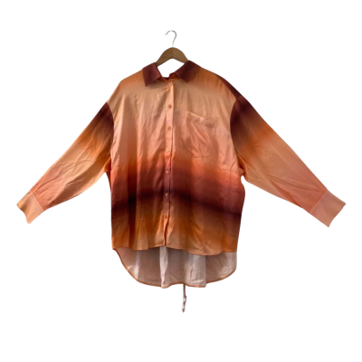 AJE Studio Women's Willow Tie Back Shirt - Sunset - Size AU16/UK12/ FR44 (**Brand New** with tag RRP $179)