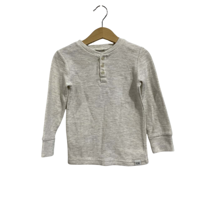 Country Road boys Size 4 long sleeve, 50% Organic Cotton, 18%Cotton & 32% polyester top 