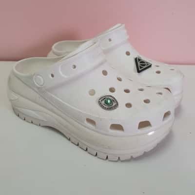 Crocs Women's Size 9 Platform White Crocs