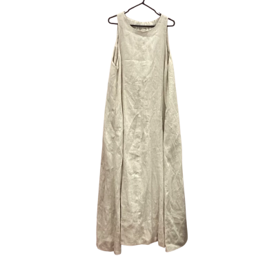 Dissh Womens Size 16 Beige Sleeveless Maxi Dress 