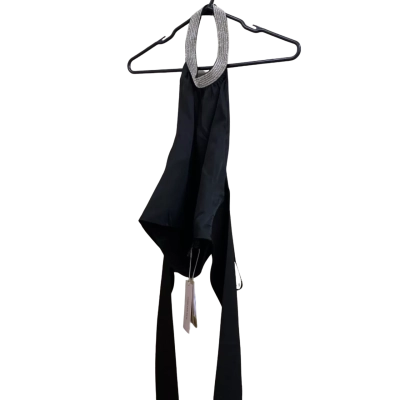 Forever New Womens  Size 12 Halter Neck Top Black  