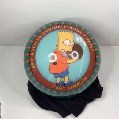 Rare Brunswick Viz-A-Ball 10lbs “ simpson’s Bart simpson” (undrilled)