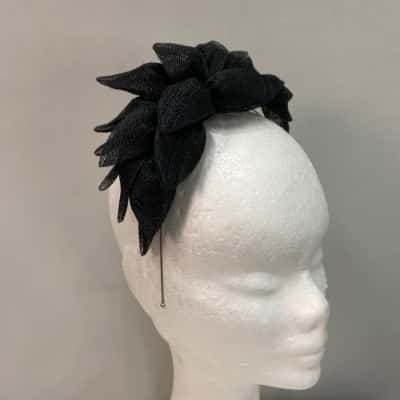 Gregory Ladner Womens  Mesh Headband Black  